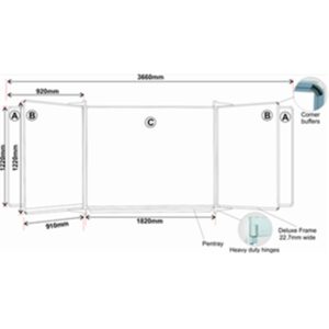 Educational Board Non-Magnetic Chalkboard (1220*920
