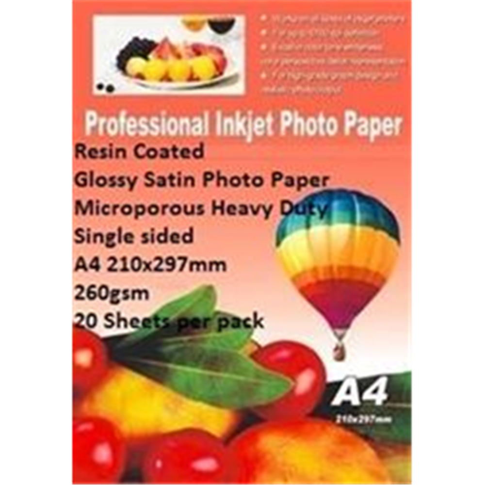 EBox Resin Coated Glossy Satin Photo Paper