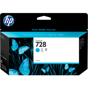 HP 728 CYAN INK CARTRIDGE FOR T7