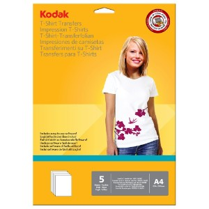 KODAK T-SHIRT TRANSFERS FOR LIGHT FABRIC A4