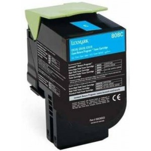 LEXMARK 808C CYAN RETURN PROGRAM TONER