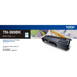 BROTHER TN369BK HIGH YIELD BLACK TONER BROTHER TN369BK HIGH YIELD BLACK TONER