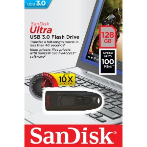SANDISK ULTRA USB 3.0 FLASH DRIVE 128GB