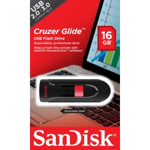 SANDISK CRUZER GLIDE™ 3.0 USB FLASH DRIVE 16GB