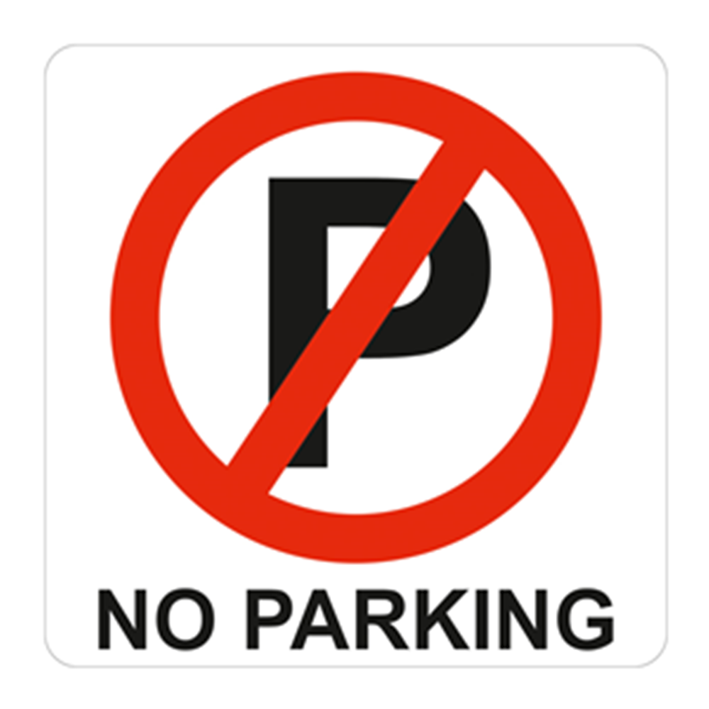 No Parking Symbolic Sign