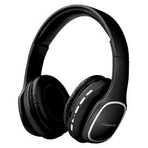 VOLKANO PHONIC SERIES BLUETOOTH FULL SIZE HEADPHONES BLACK