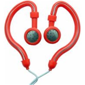 Geeko Hook On Stereo Earphones Red