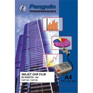 PENGUIN INKJET TRANSPARENCIES 50 SHEETS PER PACK (IJF950)