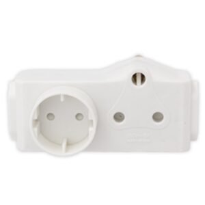 1 x 16A SA & 2 x Euro & 1 x Schucko Socket Adaptor