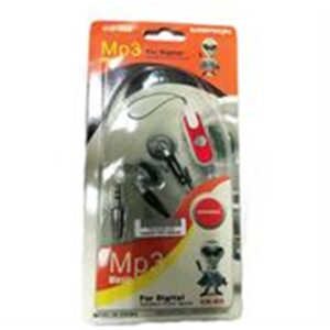 Geeko Silver And Black In-Ear Earphones