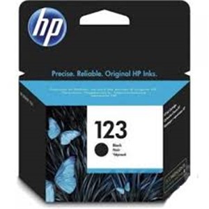 HP 123 Black Ink Cartridge-120 Pages