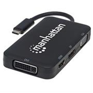 Manhattan USB-C 4-in-1 Audio Video Converter