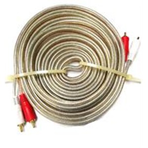 Geeko 5m Braided Dual Cinch RCA Audio Cable