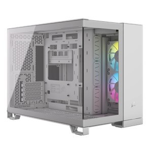 Corsair CC-9011268-WW 2500X RGB - White + Tempered glass side + front panel - me