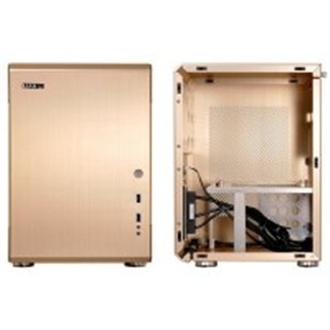 Lian-li pc-Q34 mini-itx chassis - Gold + wire