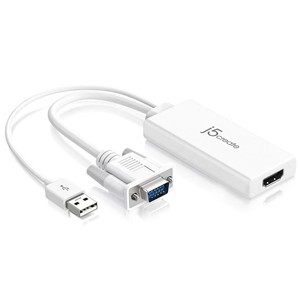 J5create JDA214 Vga+USB Audio input to HDMi output