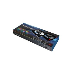 Inwin Auroa RGB x3 + Controller blacK+Red