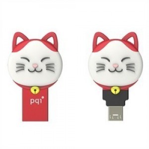 Pqi 604V-064GR2001 Connect303 ( lucky cat ) 64Gb Red - USB3.0