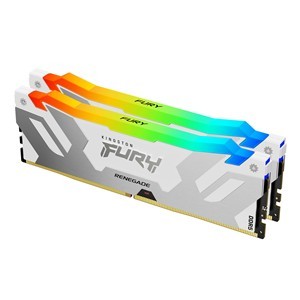 Kingston Fury Renegade RGB - 16GB x2 (32GB) , DDR5-8000MT/s , CL38 , White