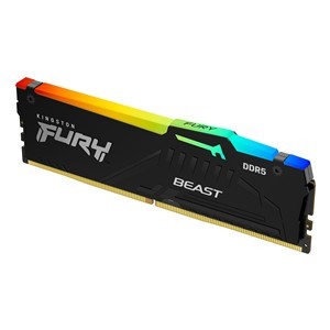 Kingston Fury Beast RGB - 32GB x1 (32GB) , DDR5-6000MT/s , CL36 , Black