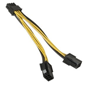 2x6pin to 8pin converter VGA