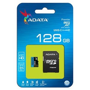ADATA Premier 128Gb miCroSDXC with SDXC adapter