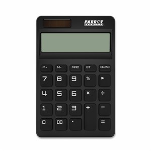 12-Digit Desktop Calculator Black Dual Power