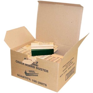 Chalk Board Dusters (150*35mm, Boxed 100, Green)