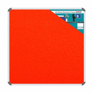 Info Board (Aluminium Frame, 900*900mm, Burnt Orange)
