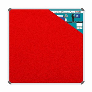 Info Board (Aluminium Frame, 900*900mm, Red)