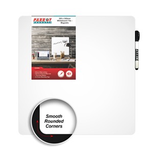 Magnetic Whiteboard Tile (355*355mm, White)