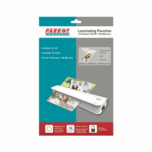 Laminating Pouches (A4, Gloss,  220x310mm, 160 (80+80) Microns, Pack 25)