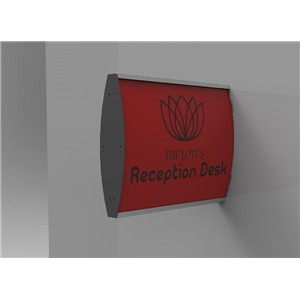 Sign Frame (100x300mm, Double Sided, Wall Mounted)