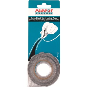 Vinyl Lining Tape (10 Meters, 6mm, Black)