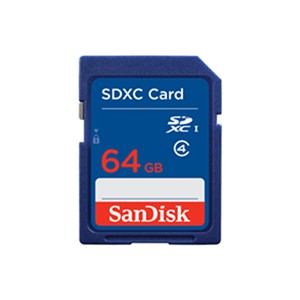 SANDISK 64GB SDHC CLASS 4 MEMORY CARD