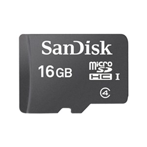 SANDISK 16GB MICROSDHC CLASS 4 MEMORY CARD