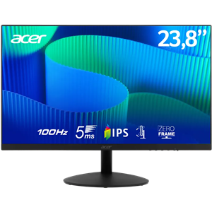 Acer Monitor | 23.8'' | FHD 100Hz R Stand | 1 x VGA | 1 x HDMI | Black |