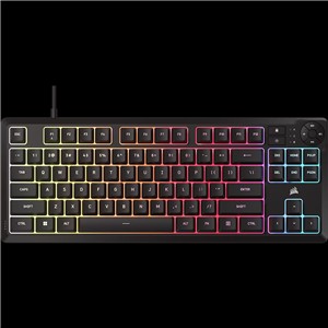 CORSAIR K55 CORE TKL RGB Wired Gaming Membrane Keyboard with 8-Zone RGB Backligh