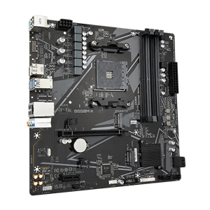 GIGABYTE B550M K Motherboard - AMD Ryzen 5000 CPUs, up to 4733MHz DDR4, 1xPCIe 4