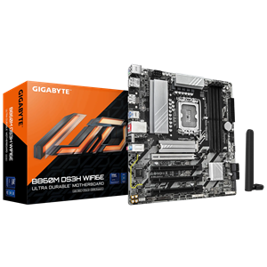 . GIGABYTE Intel® B860 Chipset for LGA 1851; 4x DDR5; 2x M2; HDMI/DP; mATX.