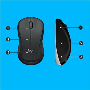 Logitech MK540 ADVANCED Wireless Keyboard and Mouse Combo, Wireless, USB, Membra