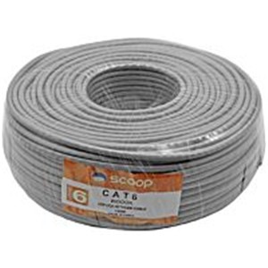 Scoop 100m Roll Cat6 CCA UTP Cable