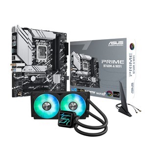 Asus PRIME B760M-A WIFI LGA1700 and Asus Prime LC 240 ARGB Liquid CPU Cooler Bun