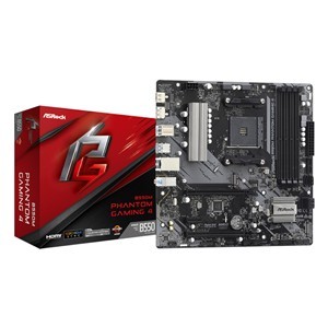 ASRock B550 Phantom Gaming 4 AM4 M-ATX Motherboard