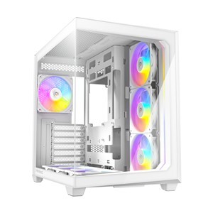 Antec C5 ARGB ATX DUAL Mid Tower Gaming Chassis – White