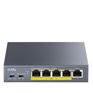Cudy 4 Port Gigabit PoE 1x PoE Input 60W Switch