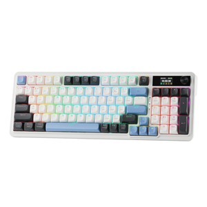 Redragon K719WGB GALATIN RGB PRO Full sized Wireless Gaming Keyboard - White